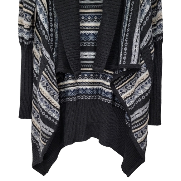 Juliette Jake Wool Blend Waterfall Open Cardigan Sweater Women's Size Small - Picture 5 of 12